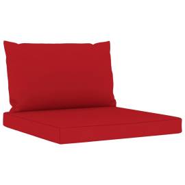 Perne pentru canapea din paleți, 2 buc., roșu, textil, 2 image