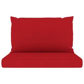 Perne pentru canapea din paleți, 2 buc., roșu, textil, 3 image