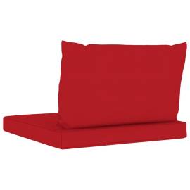 Perne pentru canapea din paleți, 2 buc., roșu, textil, 4 image