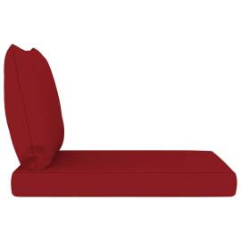 Perne pentru canapea din paleți, 2 buc., roșu vin, textil, 4 image