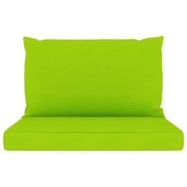 Perne pentru canapea din paleți, 2 buc., verde aprins, textil, 3 image