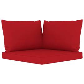 Perne pentru canapea din paleți, 3 buc., roșu, material textil, 2 image