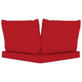 Perne pentru canapea din paleți, 3 buc., roșu, material textil, 5 image