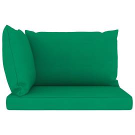 Perne pentru canapea din paleți, 3 buc., verde, textil, 3 image