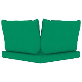 Perne pentru canapea din paleți, 3 buc., verde, textil, 5 image