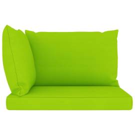 Perne pentru canapea din paleți, 3 buc., verde aprins, textil, 3 image