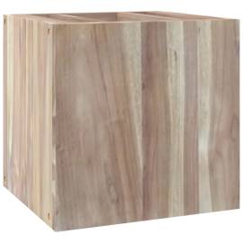 Dulap de baie montat pe perete, 41x38x40 cm, lemn masiv de tec, 2 image