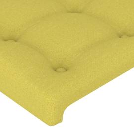 Tăblie de pat, verde, 90x5x78/88 cm, textil, 4 image