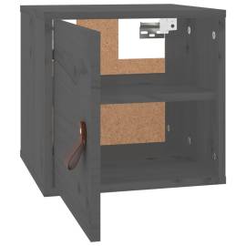 Dulap de perete, gri, 31,5x30x30 cm, lemn masiv de pin, 5 image
