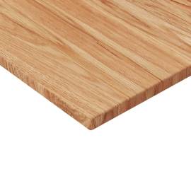 Blat masă pătrat maro deschis 50x50x1,5cm lemn stejar tratat, 3 image