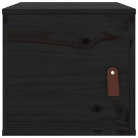 Dulapuri de perete, 2 buc, negru, 31,5x30x30 cm, lemn masiv pin, 4 image