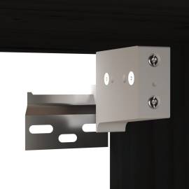 Dulapuri de perete, 2 buc, negru, 31,5x30x30 cm, lemn masiv pin, 10 image