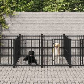 Padoc pentru câini de exterior, 15,02 m², oțel