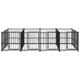 Padoc pentru câini de exterior, 7,51 m², oțel, 3 image