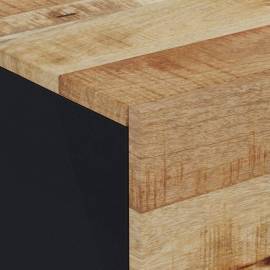 Noptiere, 2 buc., 40x33x46 cm, lemn masiv de acacia, 5 image