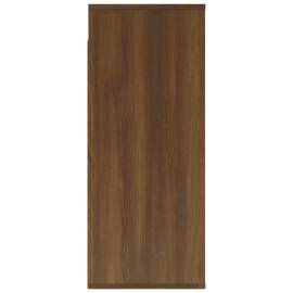 Dulap de perete, stejar maro,80x33x80 cm, lemn prelucrat, 4 image