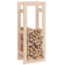 Rastel pentru lemne de foc, 41x25x100 cm, lemn masiv pin, 4 image