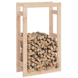 Rastel pentru lemne de foc, 60x25x100 cm, lemn masiv pin, 4 image