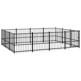 Padoc pentru câini de exterior, 11,58 m², oțel, 2 image