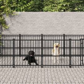 Padoc pentru câini de exterior, 13,14 m², oțel