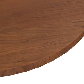 Blat de masă rotund maro închis Ø30x1,5cm lemn stejar tratat, 3 image