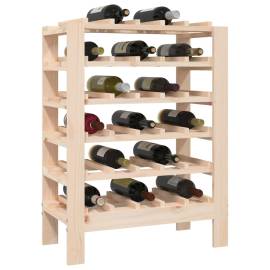 Suport de vinuri, 61,5x30x82 cm, lemn masiv de pin, 4 image
