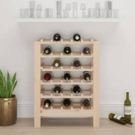Suport de vinuri, 61,5x30x82 cm, lemn masiv de pin, 3 image