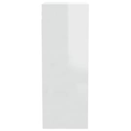 Dulap de perete, alb extralucios, 34,5x32,5x90cm, lemn compozit, 10 image