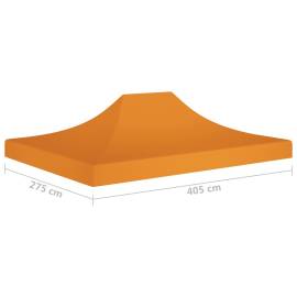 Acoperiș pentru cort de petrecere, portocaliu 4 x 3 m, 270 g/m², 6 image