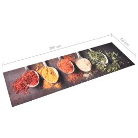 Covoraș bucătărie, lavabil, imprimeu linguri, 60x300 cm, 5 image