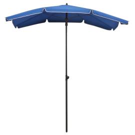 Umbrelă de grădină cu stâlp, albastru azuriu, 200x130 cm, 3 image