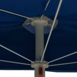 Umbrelă de grădină cu stâlp, azuriu, 180x90 cm, semirotundă, 7 image