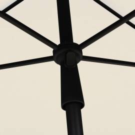 Umbrelă de grădină cu stâlp, nisipiu, 210x140 cm, 2 image