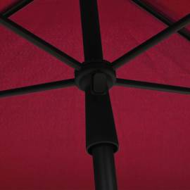 Umbrelă de grădină cu stâlp, roșu bordo, 210x140 cm, 2 image