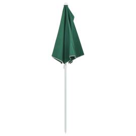 Umbrelă de grădină cu stâlp, verde, 180x90 cm, semirotundă, 5 image