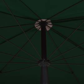 Umbrelă de grădină cu stâlp, verde, 200x130 cm, 2 image