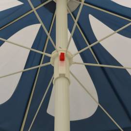 Umbrelă de soare de exterior, stâlp din oțel, albastru, 180 cm, 2 image