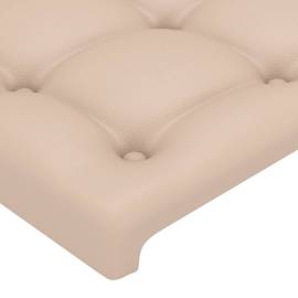 Tăblii de pat 4 buc, cappuccino 80x5x78/88 cm piele ecologică, 4 image