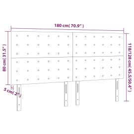 Tăblii de pat, 4 buc, negru, 90x5x78/88 cm, catifea, 8 image