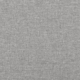 Tăblie de pat cu aripioare gri deschis 163x23x78/88 cm textil, 8 image