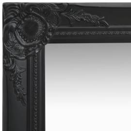 Oglindă de perete în stil baroc, negru, 40 x 40 cm, 3 image