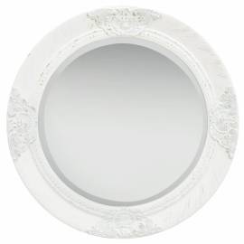 Oglindă de perete în stil baroc, alb, 50 cm, 2 image