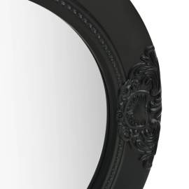 Oglindă de perete în stil baroc, negru, 50 cm, 3 image
