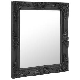 Oglindă de perete în stil baroc, negru, 50 x 60 cm, 2 image