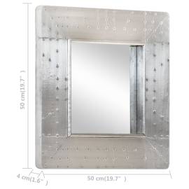 Oglindă, design aviator, 50x50 cm, metal, 7 image