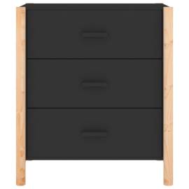 Servantă, negru, 62x38x70 cm, lemn prelucrat, 5 image