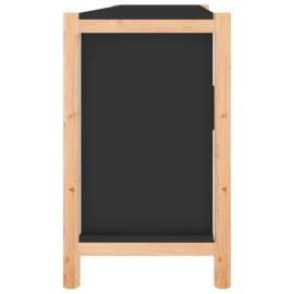 Servantă, negru, 107x38x60 cm, lemn prelucrat, 7 image