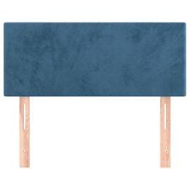 Tăblie de pat, albastru închis, 100x5x78/88 cm, catifea, 3 image