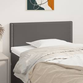 Tăblie de pat, gri, 100x5x78/88 cm, piele ecologică