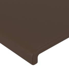 Tăblie de pat, maro, 100x5x78/88 cm, piele ecologică, 4 image
